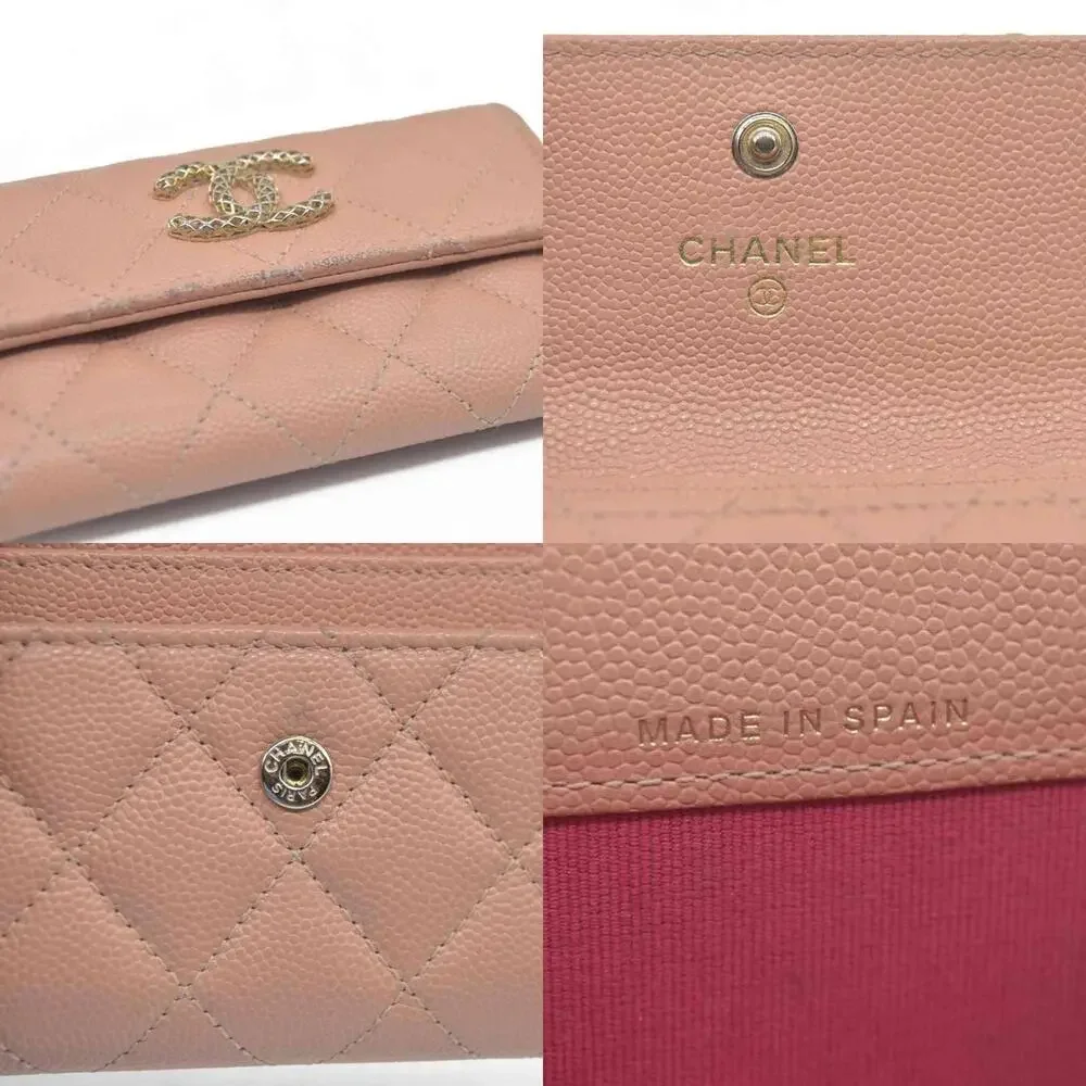 Chanel Quilted CC Flap Card Holder Interlocking CC Logo